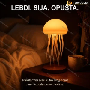 Meduza Lampa sa LED Ambijentalnim Osvetljenjem i Efektom Plutanja