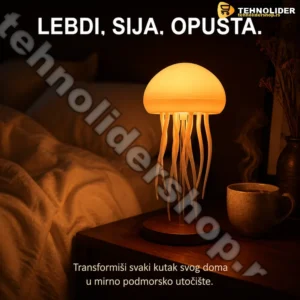 Meduza Lampa sa LED Ambijentalnim Osvetljenjem i Efektom Plutanja