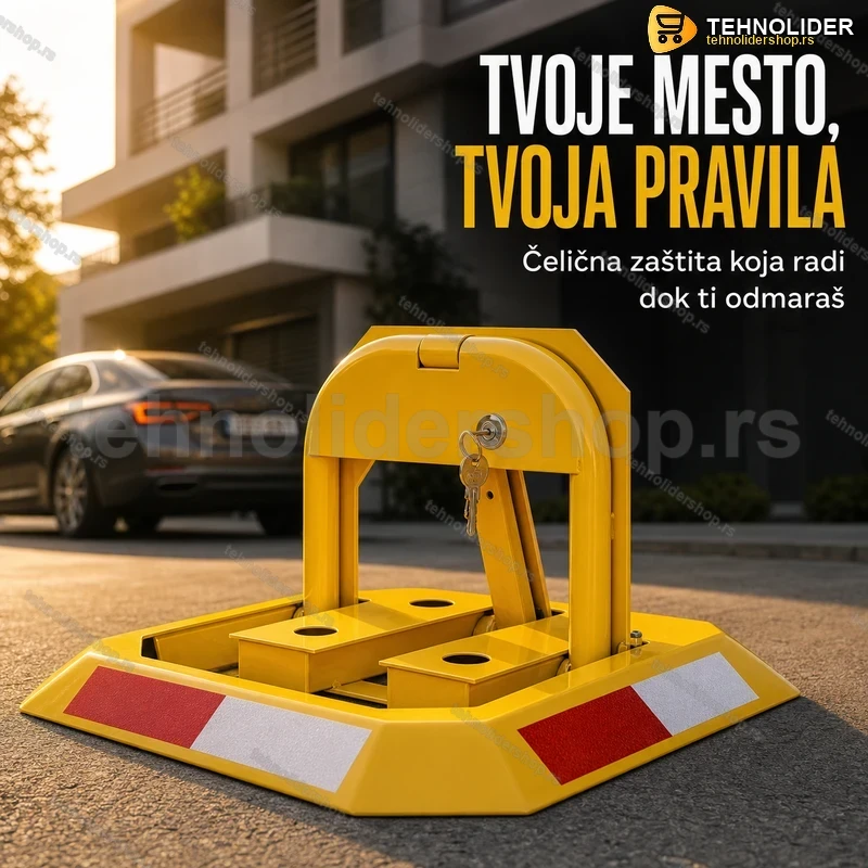 mehanicka-parking-barijera-sa-3-kljuca-tehnolidershop Mehanička parking barijera sa bravom i 3 ključa — čelična zaštita parking mesta