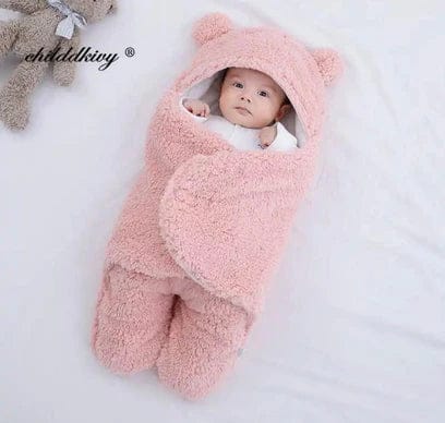 Mekana vreća za spavanje za bebe BabyBlanket Roze vreća za spavanje - prednja strana