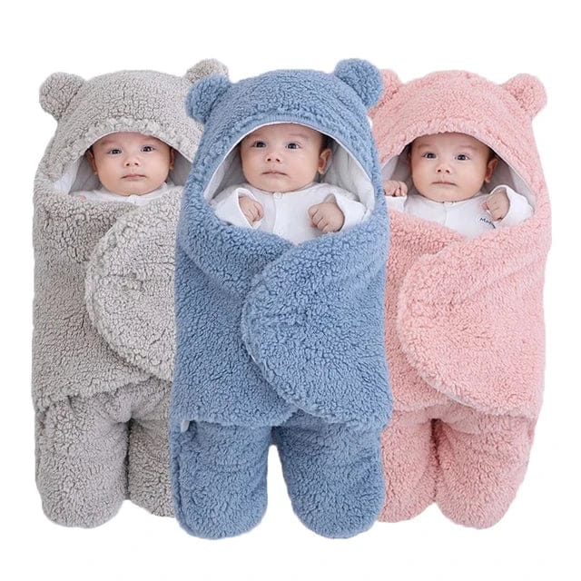 Mekana vreća za spavanje za bebe BabyBlanket Sivo vreća za spavanje - prednja strana