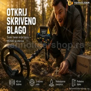 Metal Detektor MD940 – Detekcija Zlata, Novčića i Metala do 40 cm Dubine