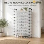 Metalni cipelarnik za obuću – 6 nivoa, do 18 pari | Metalna polica