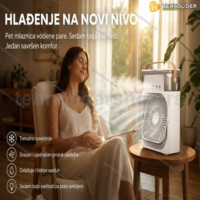 MINI KLIMA 5U1 VODENA MAGLA DIFUZOR MINI KLIMA 5U1 VODENA MAGLA DIFUZOR