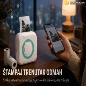 Mini prenosni štampač za telefon Handy Print – Bluetooth štampač bez mastila