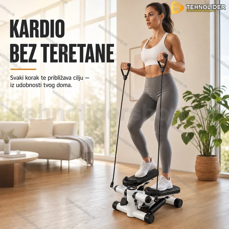mini-steper-sa-trakama-za-vezbanje-tehnolidershop Mini Steper sa Trakama za Vežbanje – Fitness Sprava za Kućni Kardio Trening