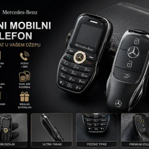 Mini telefon Mercedes Benz oblika ključa – Dual SIM sa Bluetoothom