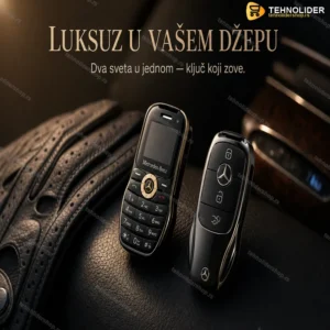 Mini telefon Mercedes Benz oblika ključa – Dual SIM sa Bluetoothom