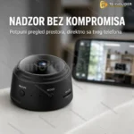 Mini WiFi Kamera A9 – Skrivena Nadzorna Kamera sa Daljinskim Pristupom