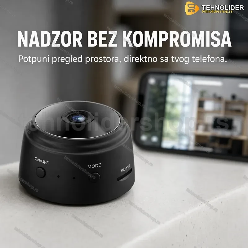 Mini WiFi Kamera A9 – Skrivena Nadzorna Kamera sa Daljinskim Pristupom Mini WiFi Kamera A9 – Skrivena Nadzorna Kamera sa Daljinskim Pristupom
