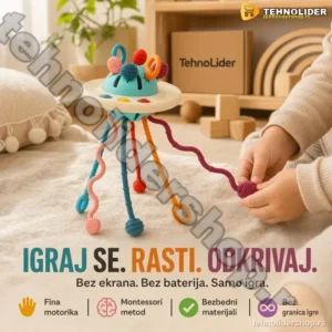 Montessori Edukativna Igračka sa Trakama za Razvoj Motorike