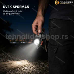 Švajcarski privezak — multifunkcionalni alat sa COB lampom