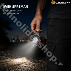Švajcarski privezak — multifunkcionalni alat sa COB lampom
