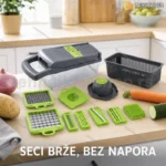 Multifunkcionalni ručni secko za povrće i voće sa 8 nastavaka od nerđajućeg čelika