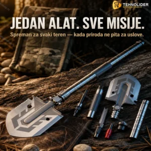 Multifunkcionalni Vojni Ašov — Taktički Alat za Outdoor i Preživljavanje