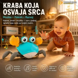 Muzička Igračka Kraba – Podstiče Hodanje i Razvoj Kod Dece