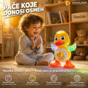 Razigrano Muzičko Pače – Svetleća Igračka za Decu od 0 do 7 godina