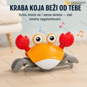Muzička kraba sa senzorom pokreta za decu