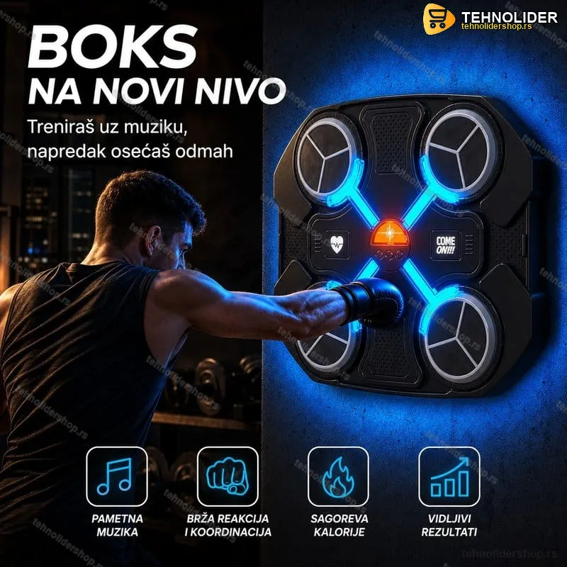 Muzička Tabla za Boks + Rukavice za boks Muzička Tabla za Boks + Rukavice za boks