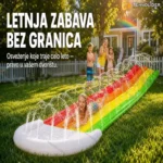 Naduvavajući vodeni tobogan sa prskalicama 465 cm