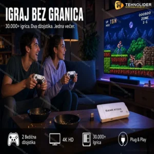 Najnovija Retro game 3D 4K HDMI stick konzola 30000 igrica+ 2 bežična džojstika