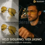 JHEYEWEAR NV3026 Unisex Naočare za Sunce sa 100% UVA&UVB Zaštitom