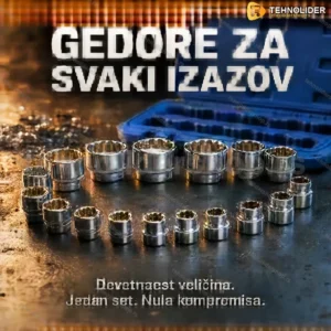 Nasadni ključevi 1/2 set 19 komada 8-32mm dvanaestougaoni