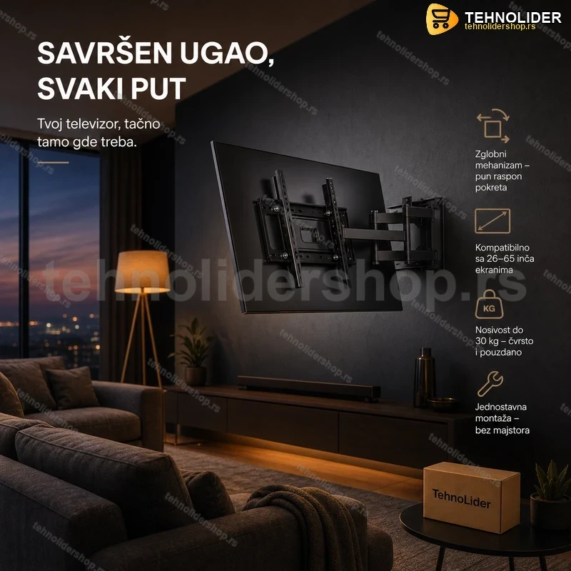 nosac-za-televizor-zglobni-26-65-inca-tehnolidershop Nosač za televizor zglobni 26-65 inča