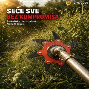 Nož sa 6 oštrica za trimer — univerzalni metalni disk za kosilicu i trimer