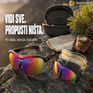 OKLEY UV 400 Sportske taktičke naočare/5 stakala