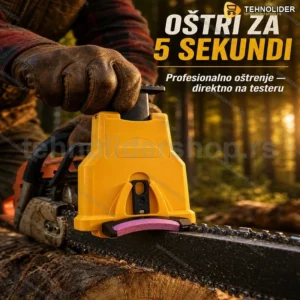 Univerzalni Oštrač Lanca za Motornu Testeru – Brzo Oštrenje za 5 Sekundi