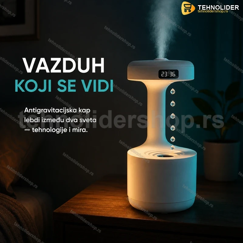 ovlazivac-vazduha-antigravitacijski-efekat-aroma-difuzer-tehnolidershop Ovlaživač vazduha sa antigravitacijskim efektom — aroma difuzer 800ml USB