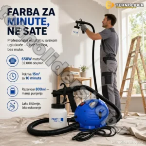 PAINT ZOOM Pištolj za krečenje i farbanje