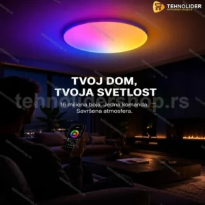 Pametna LED Plafonjera sa WiFi upravljanjem i 16 miliona boja