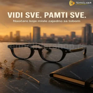 Pametne naočare sa kamerom i AI prevodilacem — Bluetooth