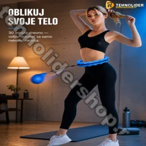 Pametni masažni obruč za vežbanje s tegom