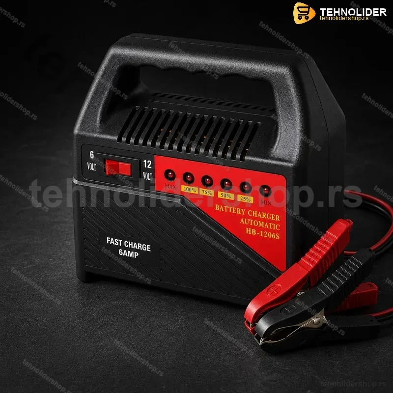 Pametni Punjač za Akumulator 12V 6A – Automatski Auto Punjač za AGM, GEL i Olovne Baterije Pametni Punjač za Akumulator 12V 6A – Automatski Auto Punjač za AGM, GEL i Olovne Baterije