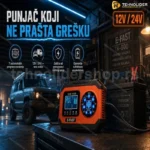Pametni brzi punjač akumulatora 12/24v