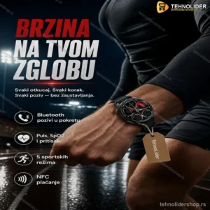 Pametni Sat GTS – Sportski Dizajn, Bluetooth Pozivi i Praćenje Zdravlja