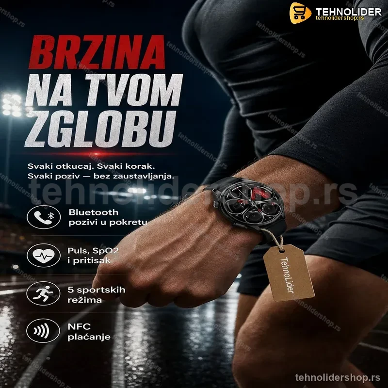Pametni Sat GTS – Sportski Dizajn, Bluetooth Pozivi i Praćenje Zdravlja Pametni Sat GTS – Sportski Dizajn, Bluetooth Pozivi i Praćenje Zdravlja