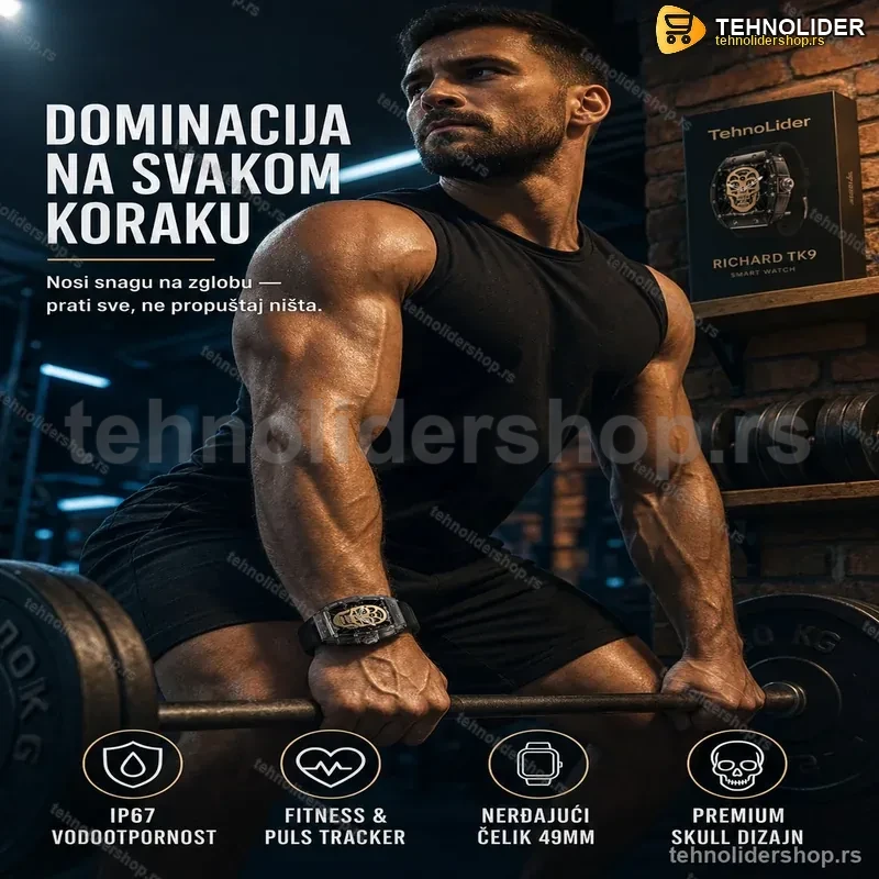 Richard TK9 Pametni Sat – Fitness Tracker, IP67, Nerđajući Čelik 49mm Richard TK9 Pametni Sat – Fitness Tracker, IP67, Nerđajući Čelik 49mm
