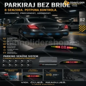 Parking senzori 8 komada sa dodatnim vizuelnim displejom