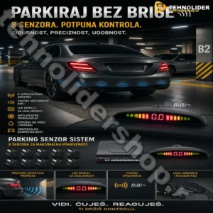 Parking senzori 8 komada sa dodatnim vizuelnim displejom