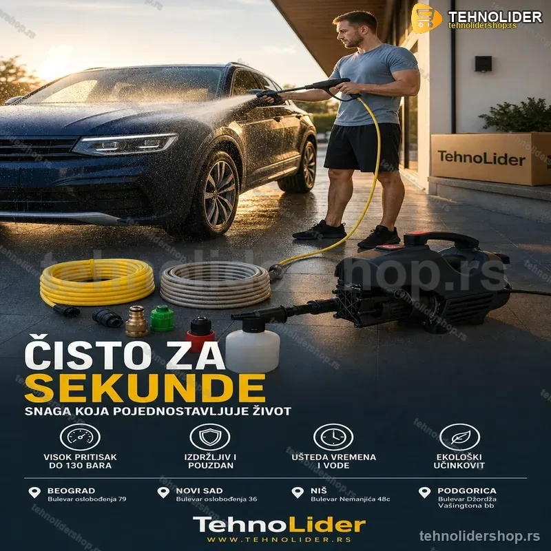 Perač Pod Pritiskom – Efikasno Čišćenje Dvorišta i Automobila Perač Pod Pritiskom – Efikasno Čišćenje Dvorišta i Automobila