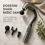 Pištolj za masažu sa produženom ručkom