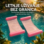 Plutajuća vodena ležaljka 130x70 cm — set 2 komada