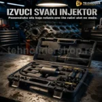 Pneumatski alat za izvlačenje injektora — profesionalni set