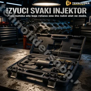 Pneumatski alat za izvlačenje injektora — profesionalni set