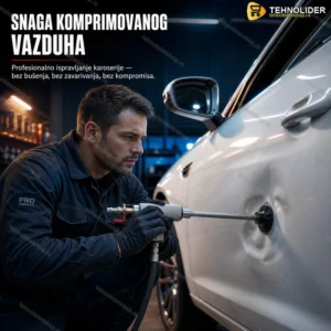Pneumatski Izvlakač Limarije sa Vakum Sistemom – Kompresorski Alat za Karoseriju
