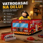 Pop-up Šator za Decu – Vatrogasno Vozilo